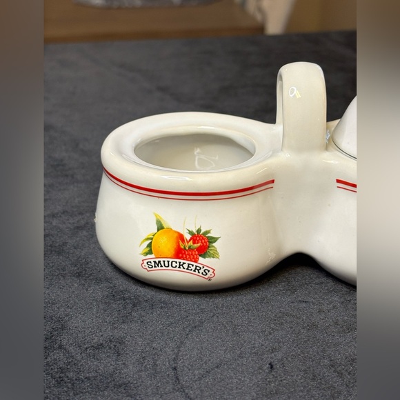 Vintage Smucker's Ceramic Condiment Set - Picture 2 of 9